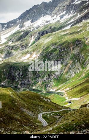 Austria, Carinzia, Innerfragrant, Strada Per Il Ghiacciaio Molltal Foto Stock