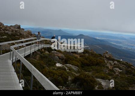 Tasmania Monte Wellington Cima Foto Stock