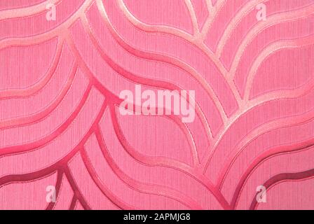 flamingo colore sfondo ondulato Foto Stock