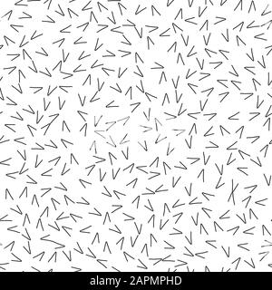 Abstract seamless pattern con scarabocchi su sfondo bianco. Semplice configurazione astratta sfondo per interrior, disegno tessile carta artigianale. Disegnata a mano Illustrazione Vettoriale