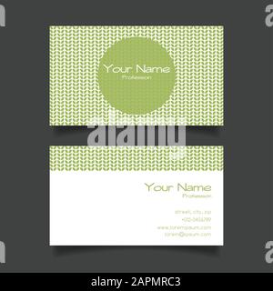 Business card template vettoriale Illustrazione Vettoriale