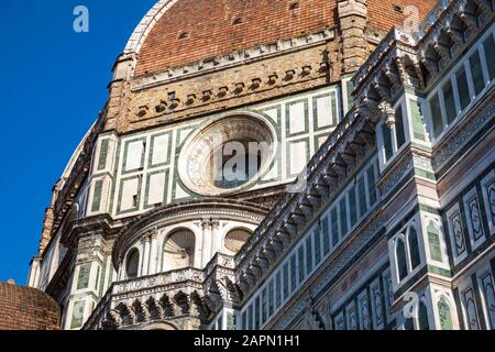 Basilica di Santa Maria del Fiore / Basilica di Santa Maria del Fiore (dettaglio), Firenze, Italia. Foto Stock