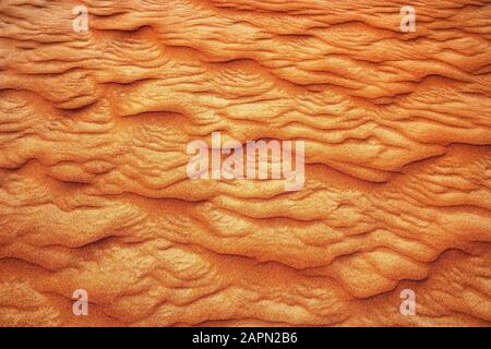 Struttura ondulata, dune di sabbia, deserto Rimal al Wahiba o Wahiba Sands, Sultanato dell'Oman Foto Stock