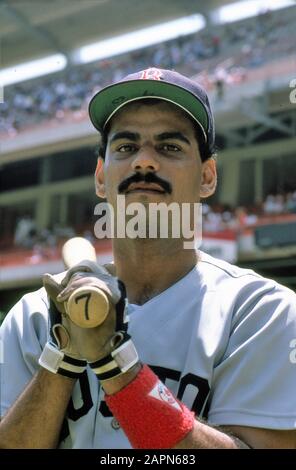 Ed Edgardo Ralph Romero Rivera, giocato per i Milwaukee Brewers, Boston Red Sox, Atlanta Braves, Detroit Tigers.as un infeocista e allenatore Puerto Rico Foto Stock