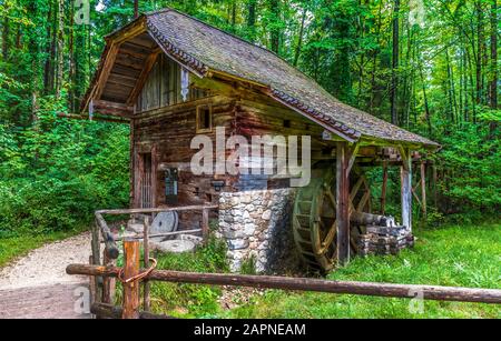 Visita al museo all'aperto di Salisburgo, Austria Foto Stock