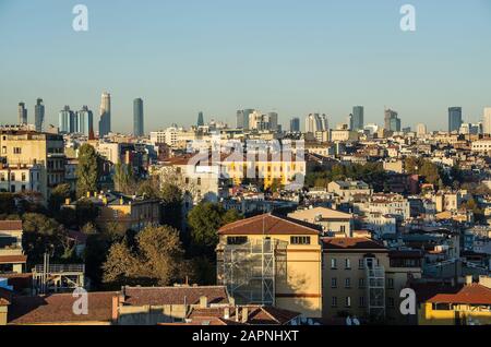 Panorama della parte vecchia di Istanbul, Turchia Foto Stock