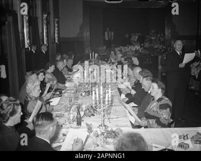Azienda di ricevimento Boekel. Cena Data: 23 maggio 1948 Parole Chiave: Cena, ricevimenti Foto Stock