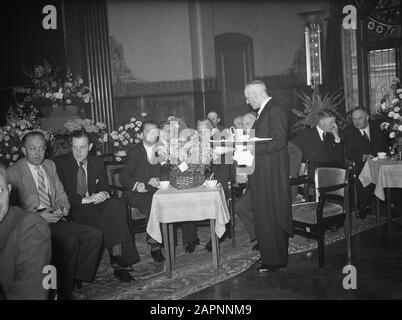 Azienda di ricevimento Boekel. Cena Data: 23 maggio 1948 Parole Chiave: Cena, ricevimenti Foto Stock