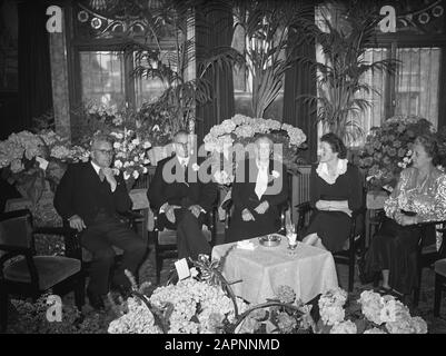 Azienda di ricevimento Boekel. Cena Data: 23 maggio 1948 Parole Chiave: Cena, ricevimenti Foto Stock