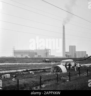 Centrale nucleare a Borssele esterno della centrale Data: 10 novembre 1973 luogo: Borssele, Zelanda Parole Chiave: Centrali nucleari Foto Stock