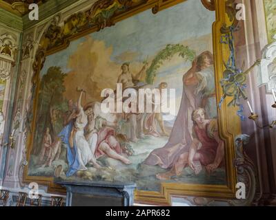 Villa Pisani, Stra, Ville Venete, Brenta, Veneto, Italia Foto Stock