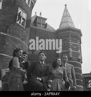 Studenti francesi Data: 20 aprile 1946 Parole Chiave: Studenti Foto Stock