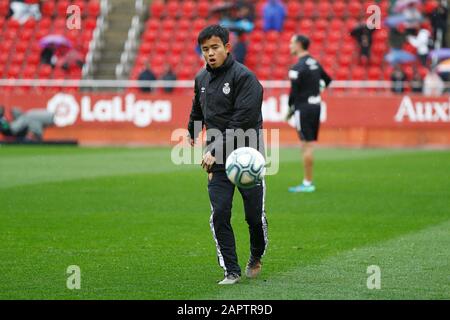 Palma De Mallorca, Spagna. 19th Gen 2020. Takefusa Kubo (Mallorca) Calcio : Spagnolo 'la Liga Santander' partita tra RCD Mallorca 4-1 Valencia CF allo stadio Son Moix di Palma de Mallorca, Spagna . Credito: Mutsu Kawamori/Aflo/Alamy Live News Foto Stock