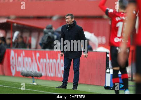 Palma De Mallorca, Spagna. 19th Gen 2020. Albert Celades (Valencia) Calcio : Spagnolo 'la Liga Santander' partita tra RCD Mallorca 4-1 Valencia CF allo stadio Son Moix di Palma de Mallorca, Spagna . Credito: Mutsu Kawamori/Aflo/Alamy Live News Foto Stock