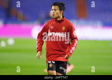 Saragozza, Spagna. 21st Gen 2020. Takefusa Kubo (Mallorca) Calcio : Spagnolo 'Copa del Rey' partita tra Real Zaragoza 3-1 RCD Mallorca all'Estadio la Romareda di Saragozza, Spagna . Credito: Mutsu Kawamori/Aflo/Alamy Live News Foto Stock