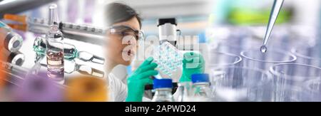 La ricerca farmaceutica Foto Stock