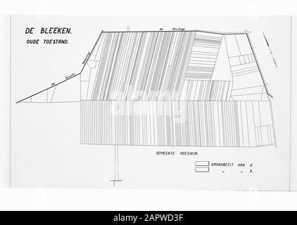 Swap Plots, mappe di panoramica, De Bleeken Data: Unundated posizione: De Bleeken Parole Chiave: Panoramica mappe, grafici di terra Foto Stock