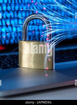 Sicurezza informatica, immagine concettuale Foto Stock