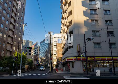 Sendai, 23 ottobre: Città del centro mattina sul 23 ottobre 2019 a Sendai, Giappone Foto Stock