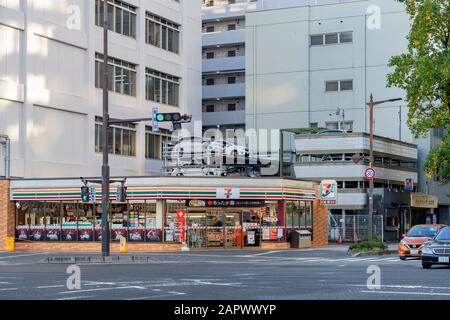 Sendai, 23 ottobre: Città del centro mattina sul 23 ottobre 2019 a Sendai, Giappone Foto Stock