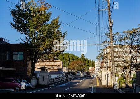 Sendai, 23 ottobre: Città del centro mattina sul 23 ottobre 2019 a Sendai, Giappone Foto Stock