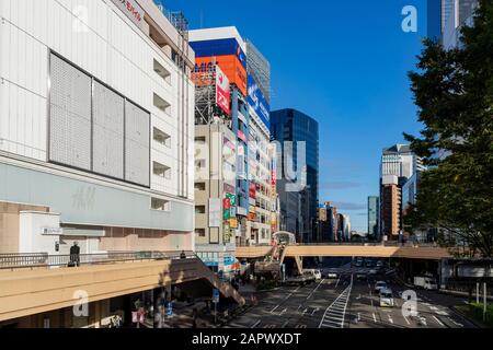 Sendai, 23 ottobre: Città del centro mattina sul 23 ottobre 2019 a Sendai, Giappone Foto Stock