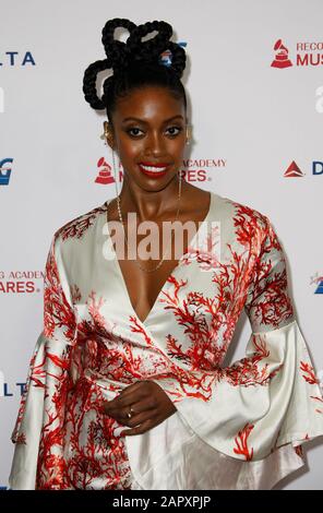 Los Angeles, Stati Uniti. 24th Gen 2020. Condola Rashad frequenta MusiCares Persona dell'anno onorando Aerosmith alla West Hall al Los Angeles Convention Center il 24 gennaio 2020 a Los Angeles, California. Foto: Crash/imageSPACE/MediaPunch Credit: MediaPunch Inc/Alamy Live News Foto Stock