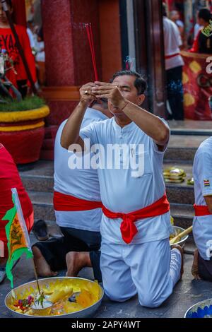 Vihara Dharmayana, Tempio Buddista Cinese A Kuta, Bali, Indonesia. 24 Gennaio 2020. La comunità cinese-indonesiana celebra il nuovo anno lunare Foto Stock