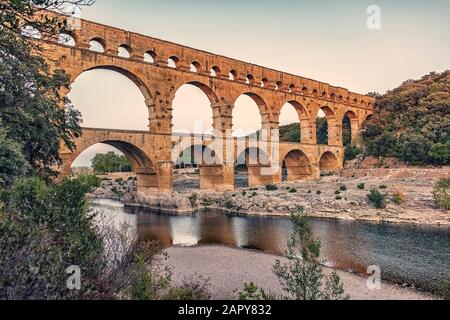 Pont du Gard in Francia, un sito patrimonio mondiale dell'UNESCO