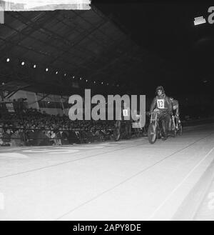 Campionati Del Mondo A Recourt. Finali Stayers professionisti Data: 7 agosto 1963 Parole Chiave: Stayers, finali, pro, campionati del mondo Foto Stock