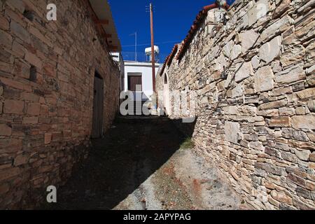 L'edificio nel villaggio di Lefkara, Cipro Foto Stock