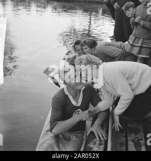 Campionati Olandesi Di Kanoseam Haarlem (10.000 Metri Anziani) Data: 7 Luglio 1962 Ubicazione: Haarlem Foto Stock