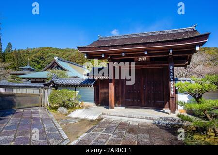 Tempio Buddismo Saohoji e Kokedera muschio giardino alla periferia di Kyoto Foto Stock