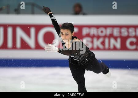 Graz, Austria. 24th Gen 2020. Ivett TOTH dall'Ungheria, durante la pratica delle Signore ai Campionati europei di pattinaggio di figura di ISU 2020 a Steiermarkhalle, il 24 gennaio 2020 a Graz, Austria. Credit: Aflo Co. Ltd./Alamy Live News Foto Stock