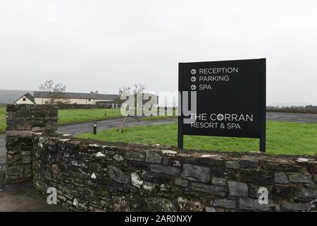 Esterno Vista generale del Corran Resort and Spa a Laugharne, Carmarthen nel gennaio 2020. Foto Stock