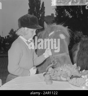 World Animal Day 1964, nutrire gli animali (all'estero) Data: 5 Ottobre 1964 Parole Chiave: Animal Institution Nome: World Animals Day Foto Stock