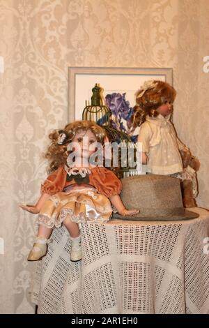 Giocattoli per bambini in camera Foto Stock