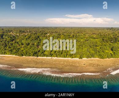 Veduta aerea di Bougainville, Papua Nuova Guinea Foto Stock