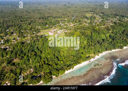 Veduta aerea di Bougainville, Papua Nuova Guinea Foto Stock