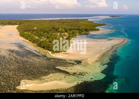 Veduta aerea di Bougainville, Papua Nuova Guinea Foto Stock