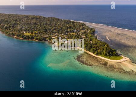Veduta aerea di Bougainville, Papua Nuova Guinea Foto Stock