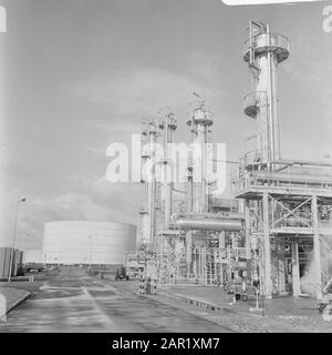 Apertura ufficiale da parte di Prins Bernhard della raffineria Mobil Oil di Amsterdam Parte della raffineria Data: 24 settembre 1968 Località: Amsterdam, Noord-Holland Parole Chiave: Raffinerie Nome istituto: Mobil Oil Foto Stock