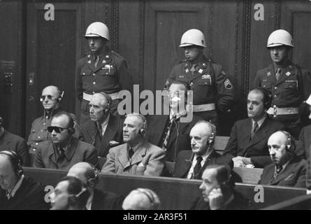 Processo Norimberga Data: 4 Dicembre 1945 Luogo: Norimberga Parole Chiave: Processi Foto Stock