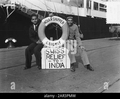 Swiss Relief to India (derrata alimentare) Data: 14 ottobre 1951 Parole Chiave: Alimenti Foto Stock