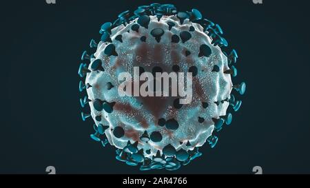 Coronavirus 2019-nIl concetto di coronavirus è riposizionabile per il focolaio di influenza asiatica e coronavirus l'influenza come casi di influenza pericolosa come pande Foto Stock