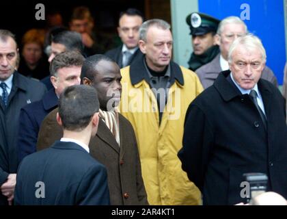 Raymond Goethals Funerailles Funeral Begrafenis Basile Boli Goerges Heylens Christian Piot Robby Rensenbrink Paul Van Himst Odillon Polleunis Picture By Walschaerts Francois Credit: Pro Shots/Alamy Live News Foto Stock