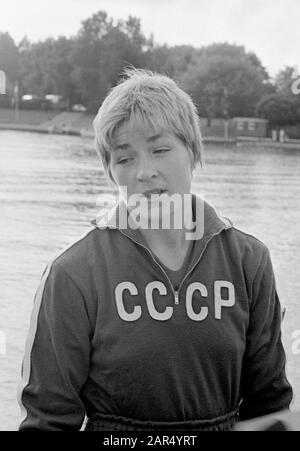 Campionati Europei Di Aratura 1966, Skiffeuse Russo Constantinova; Foto Stock