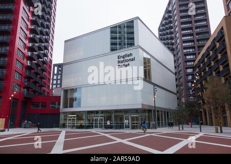 Inglese National Ballet Building, Hopewell Square, Poplar, Londra, E14, Regno Unito Foto Stock