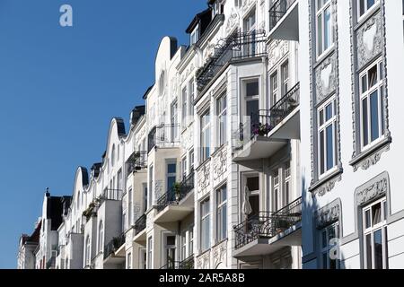 vecchi edifici ad amburgo Foto Stock