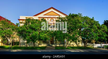 Maryborough Courthouse costruito nel 1877 a Portside Precinct, Maryborough Queensland Foto Stock